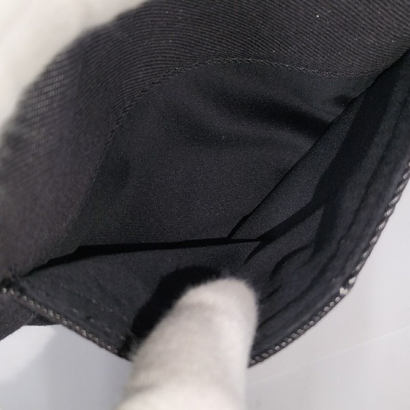 Prada Handbag Canvas Black Br1489