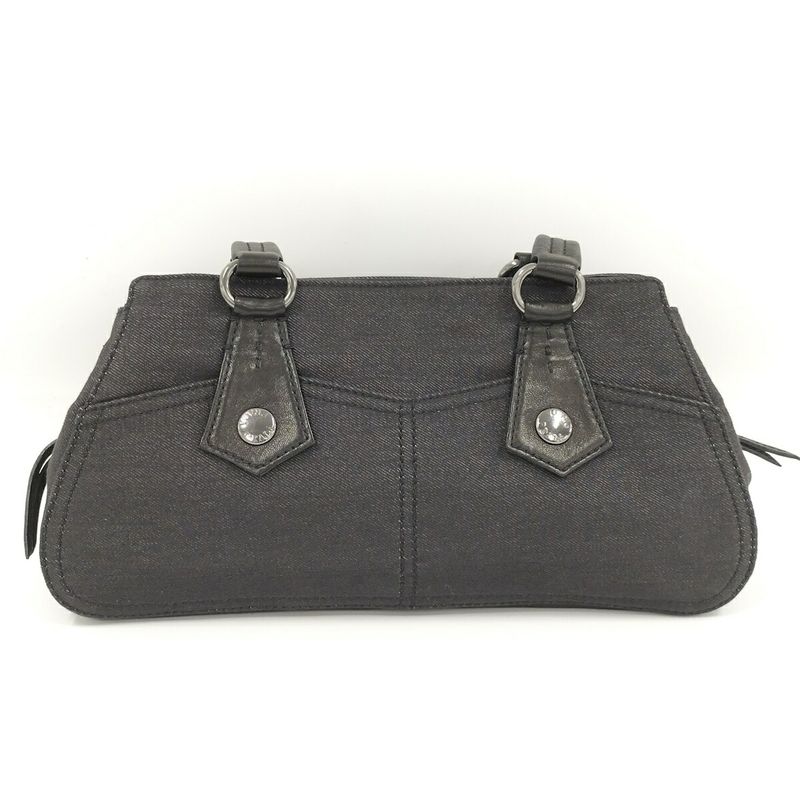 Prada Handbag Canvas Black Br1489