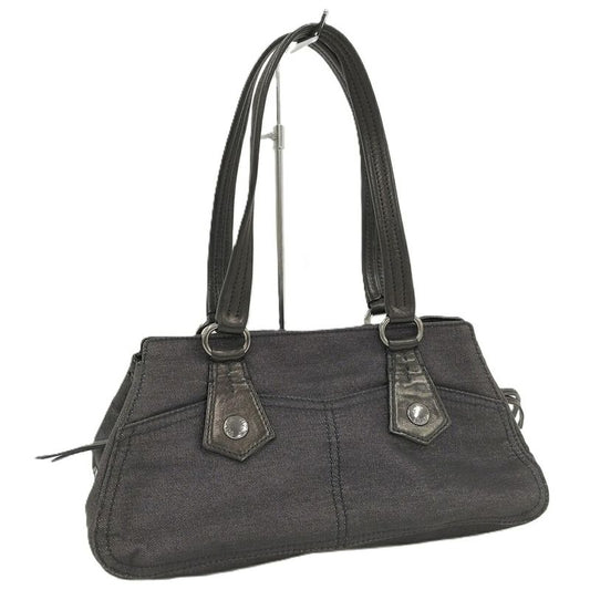 Prada Handbag Canvas Black Br1489