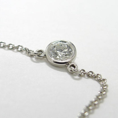 Tiffany & Co Necklace Visor Yard Pt950 Platinum Diamond D0.21ct Approx 2.4g