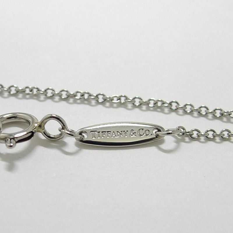 Tiffany & Co Necklace Visor Yard Pt950 Platinum Diamond D0.21ct Approx 2.4g