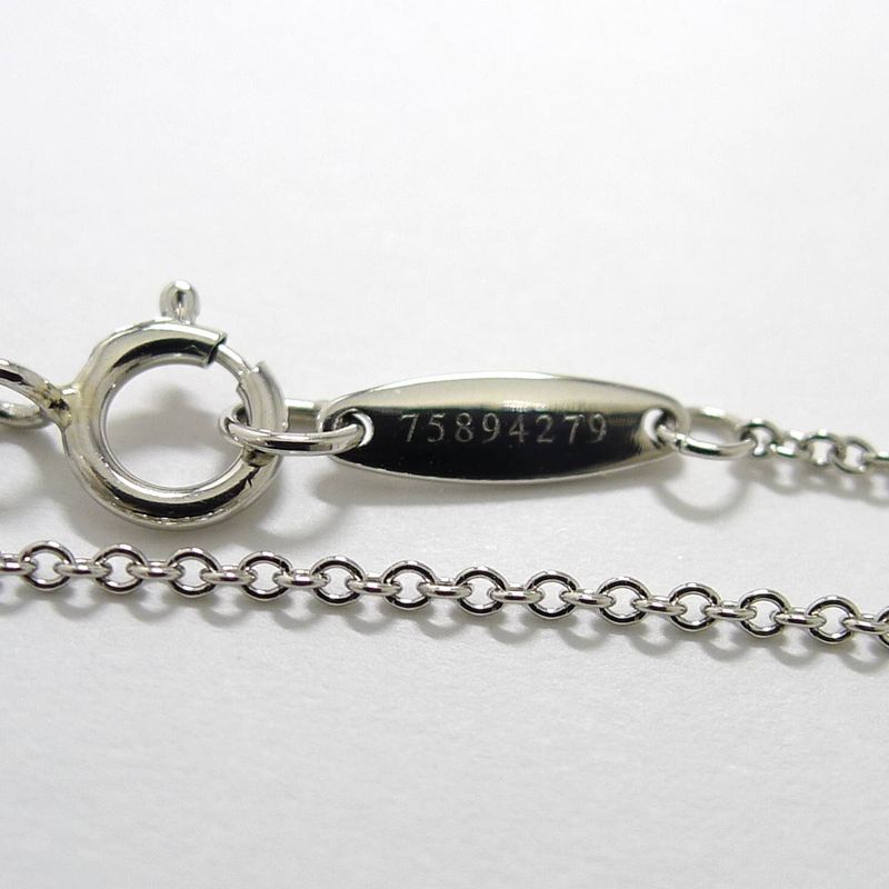 Tiffany & Co Necklace Visor Yard Pt950 Platinum Diamond D0.21ct Approx 2.4g