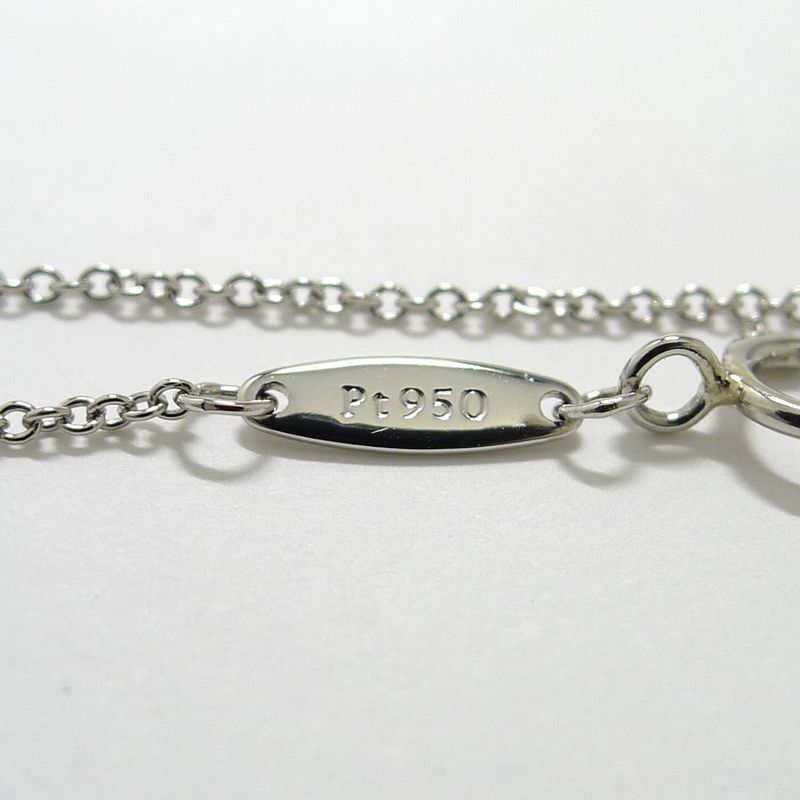 Tiffany & Co Necklace Visor Yard Pt950 Platinum Diamond D0.21ct Approx 2.4g