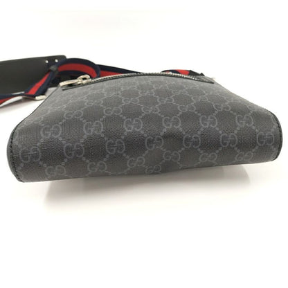 Gucci Small Messenger Shoulder Bag GG Supreme Black 523599