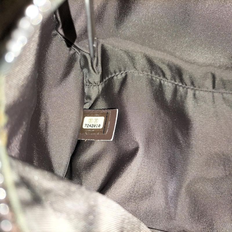 Chanel Shoulder Bag Mini Roll New Travel Line Nylon Khaki A17669