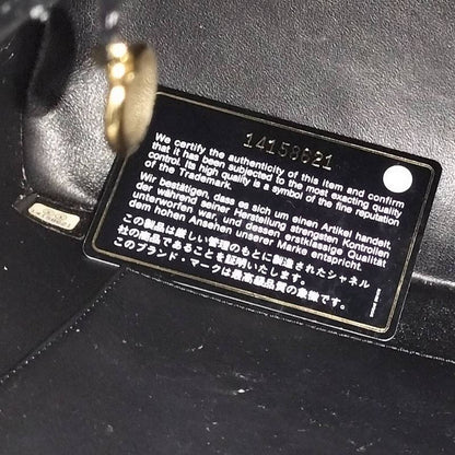 Chanel Tote Bag Reprint Tote Caviar Skin Coco Mark Gold Hardware Black