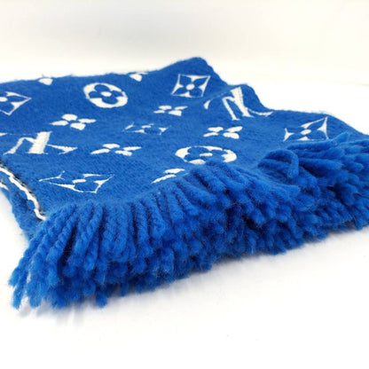 Louis Vuitton Muffler Echarpe Logomania Blue M71839