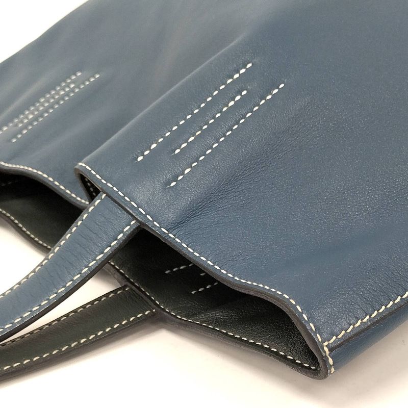 Hermes Double Sense Tote Bag Leather Blue