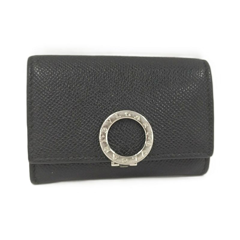 Bvlgari Bvlgari Bvlgari Coin Case Coin Purse Leather Black 289374