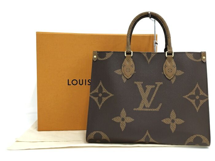 Louis Vuitton Tote Bag on the Go MM Monogram Giant Reverse M45321