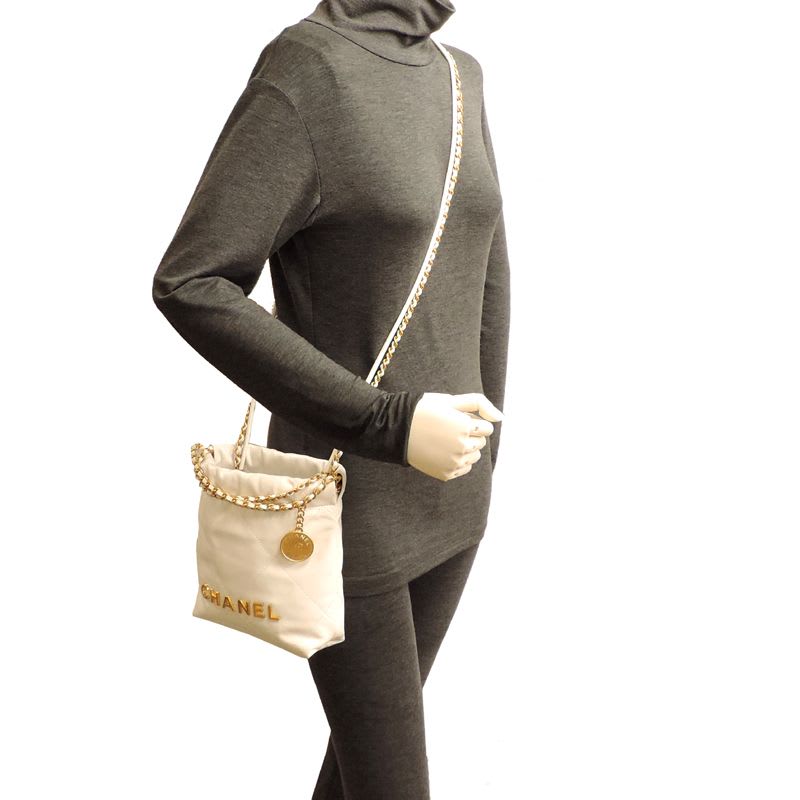 Chanel Handbag 22 Mini Chain As3980
