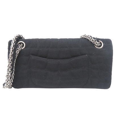 Chanel Shoulder 2.55 Cotton Black Bag