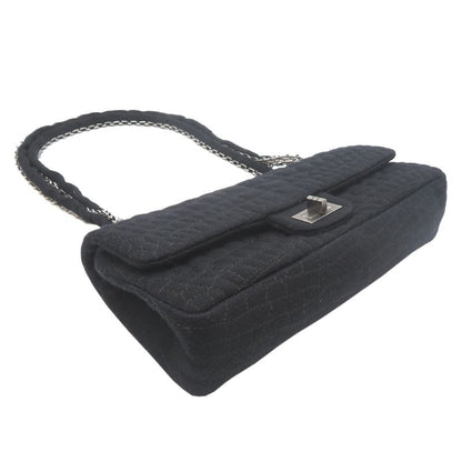 Chanel Shoulder 2.55 Cotton Black Bag