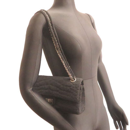 Chanel Shoulder 2.55 Cotton Black Bag