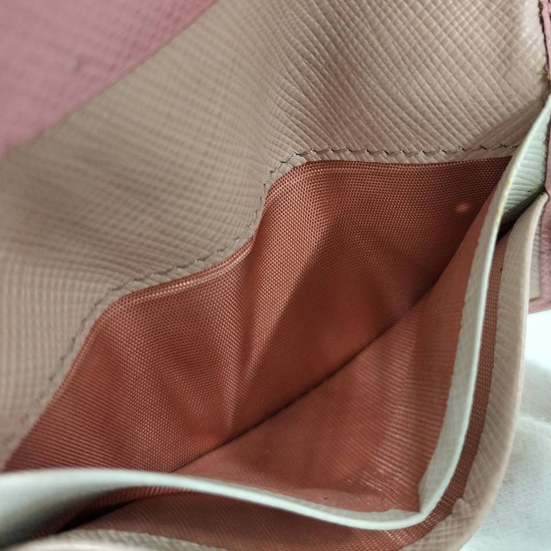 Prada 4 Key Case Saffiano Leather Pink