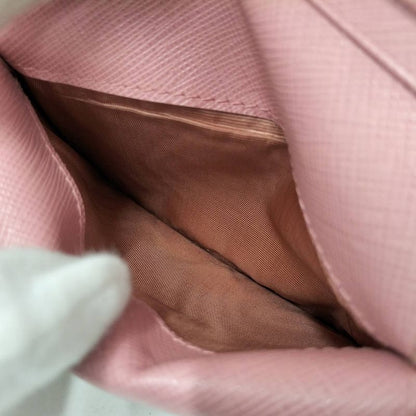 Prada Bifold Wallet Saffiano Leather Pink
