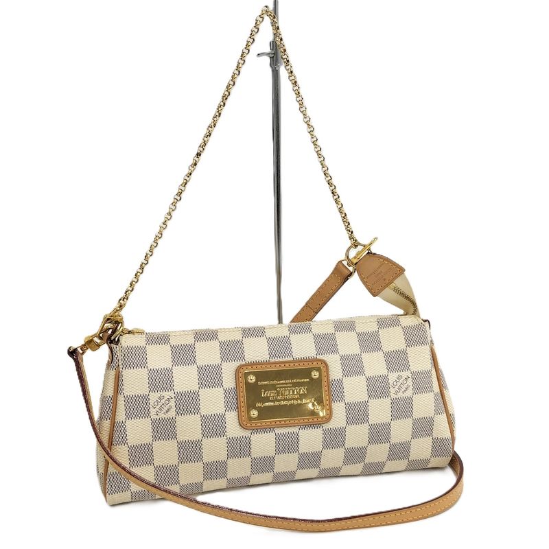 Louis Vuitton Eva 2way Shoulder Bag Damier Azure N55214
