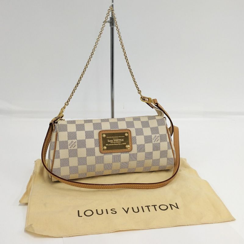Louis Vuitton Eva 2way Shoulder Bag Damier Azure N55214
