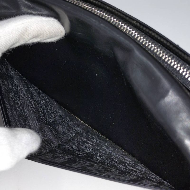 Cartier C2 Bifold Long Wallet Leather Black