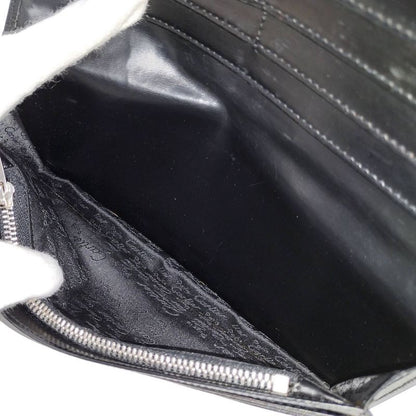 Cartier C2 Bifold Long Wallet Leather Black