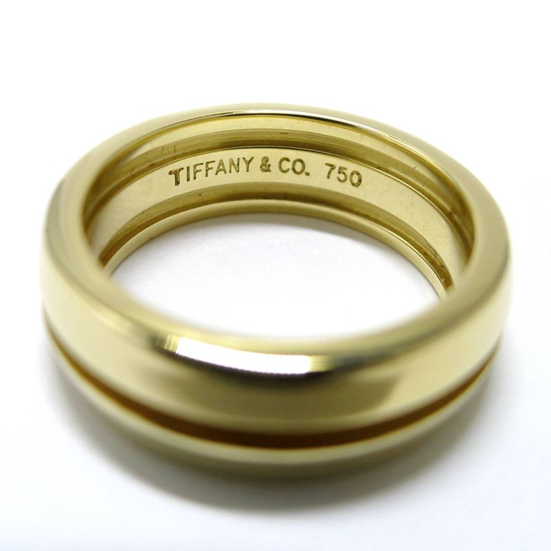 Tiffany & Co Ring Atlas 750yg 18k Yellow Gold Yellow Gold Approx 10 Approx 7.5g