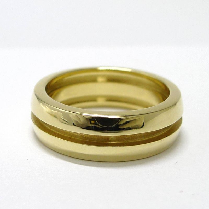 Tiffany & Co Ring Atlas 750yg 18k Yellow Gold Yellow Gold Approx 10 Approx 7.5g