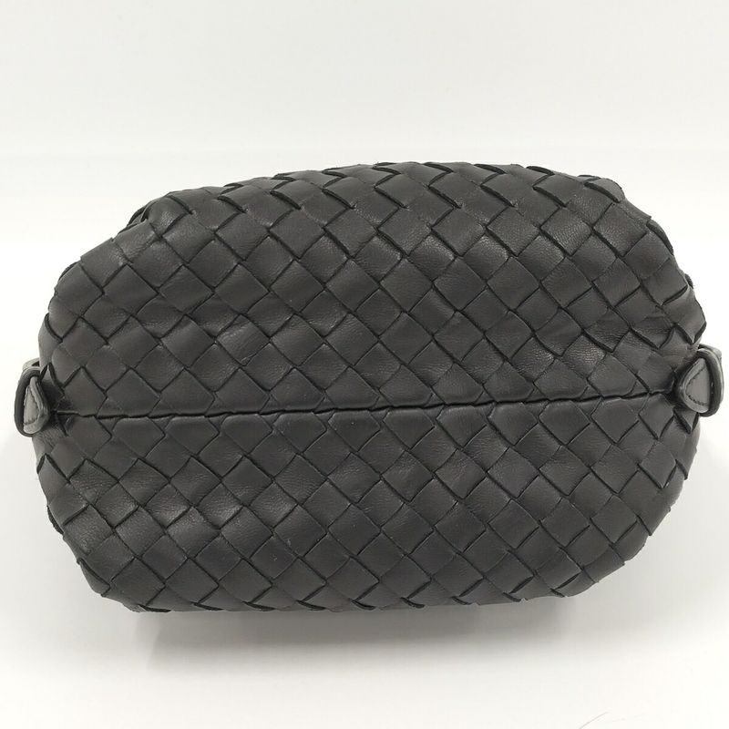Bottega Veneta Handbag Intrecciato Leather Black