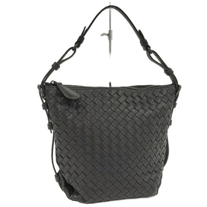 Bottega Veneta Handbag Intrecciato Leather Black
