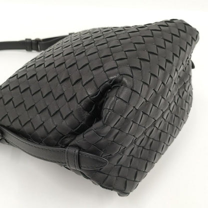 Bottega Veneta Handbag Intrecciato Leather Black