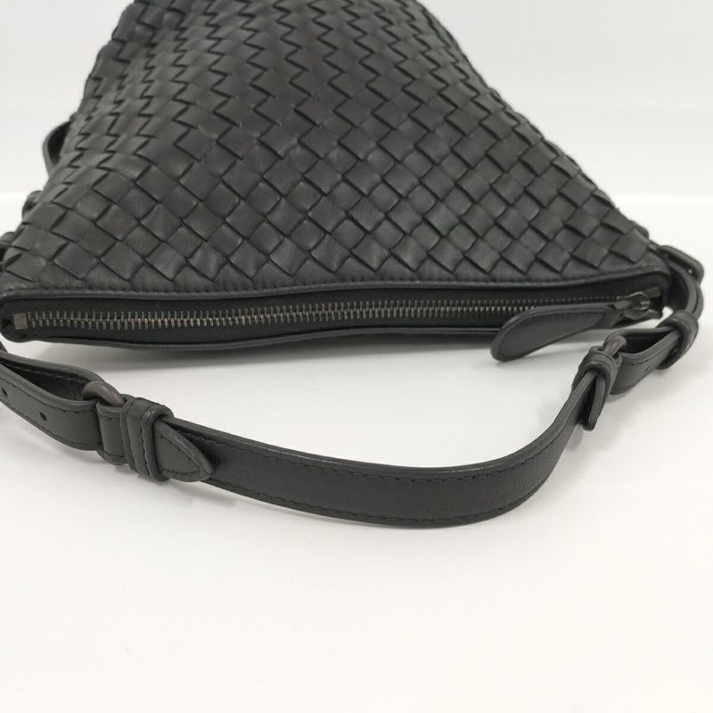 Bottega Veneta Handbag Intrecciato Leather Black