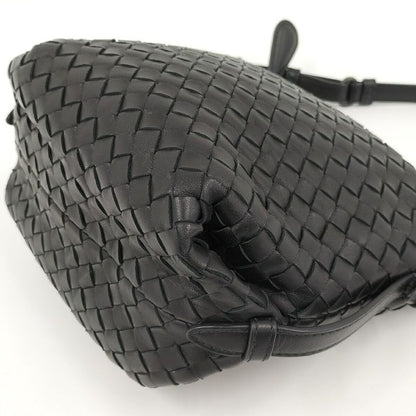 Bottega Veneta Handbag Intrecciato Leather Black