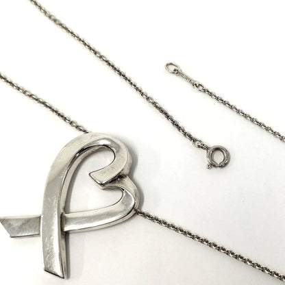Tiffany & Co Loving Heart Pendant Necklace Sv925 Silver
