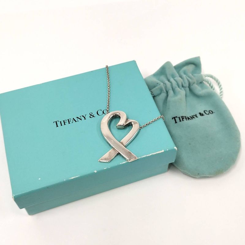 Tiffany & Co Loving Heart Pendant Necklace Sv925 Silver