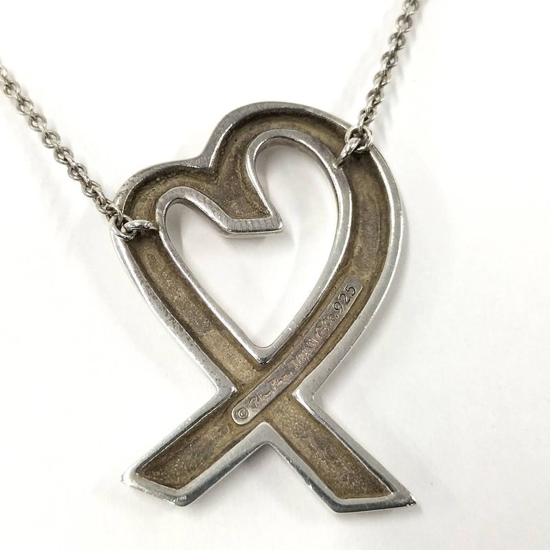 Tiffany & Co Loving Heart Pendant Necklace Sv925 Silver