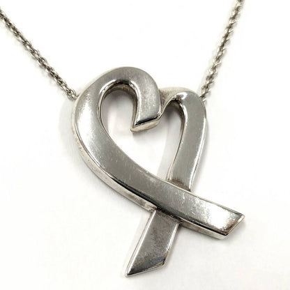 Tiffany & Co Loving Heart Pendant Necklace Sv925 Silver