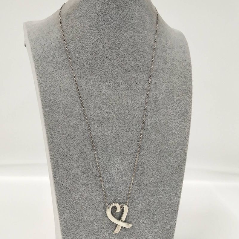 Tiffany & Co Loving Heart Pendant Necklace Sv925 Silver