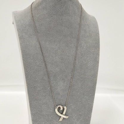 Tiffany & Co Loving Heart Pendant Necklace Sv925 Silver