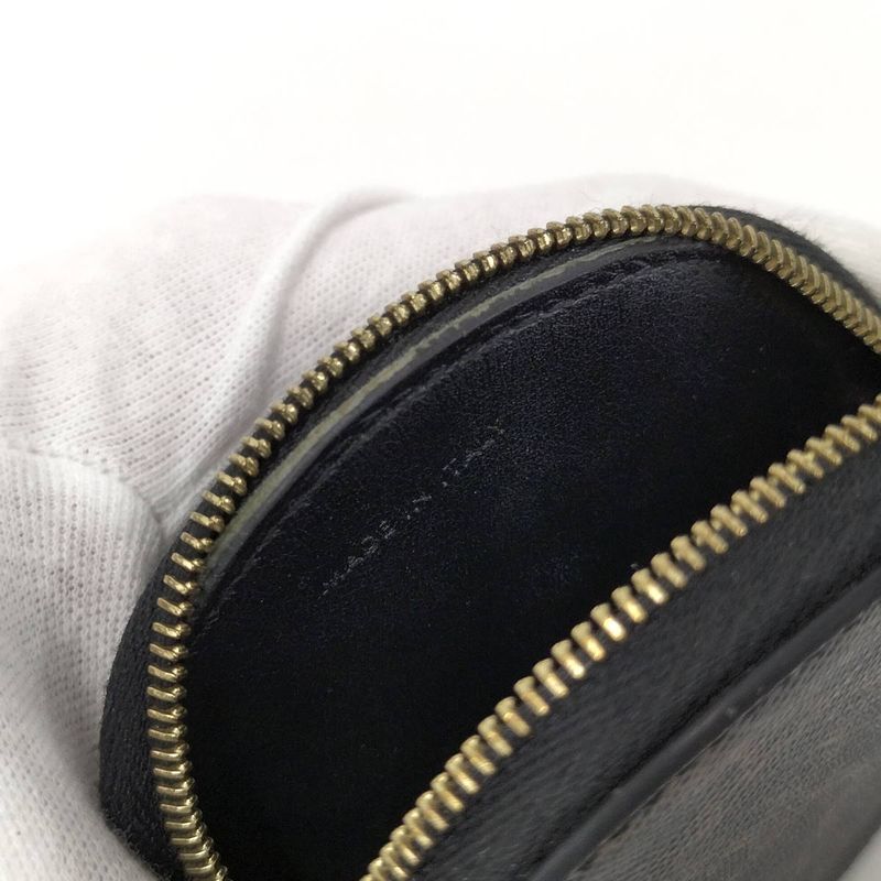 Celine Coin Case Macadam Dark Brown PVC Leather