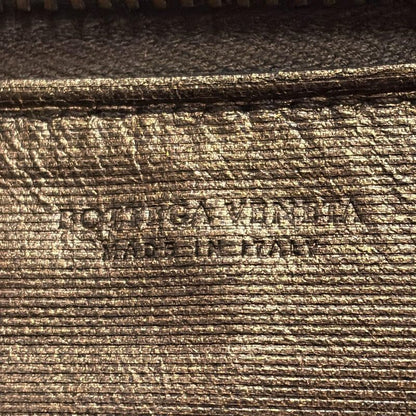Bottega Veneta Long Wallet Zip Around Wallet 114076 Bronze Round Zipper Leather