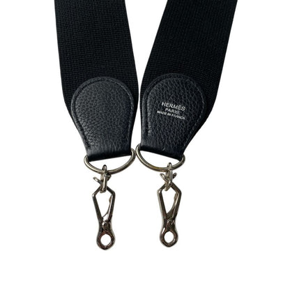 Hermes Women's Evelyn Shoulder Strap Canvas Silver Hardware