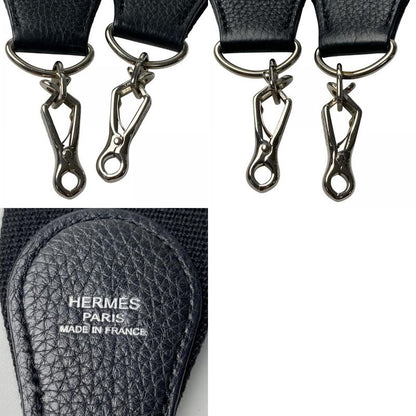 Hermes Women's Evelyn Shoulder Strap Canvas Silver Hardware