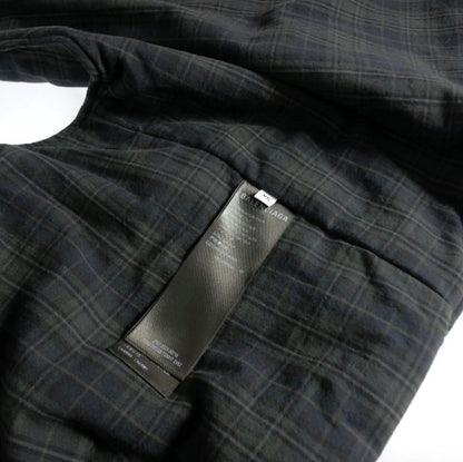 Balenciaga 23aw Detachable Flannel Shirt 2way Flannel Shirt XS Navy Gray 751728