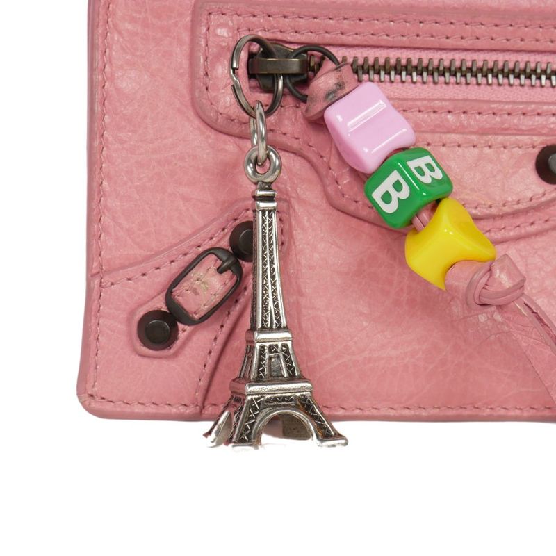 Balenciaga Le City Long Coin Case Card Case Card Holder Pink 810607
