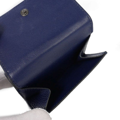Balenciaga Neo Classic Mini Compact Wallet Trifold Wallet Navy 640107