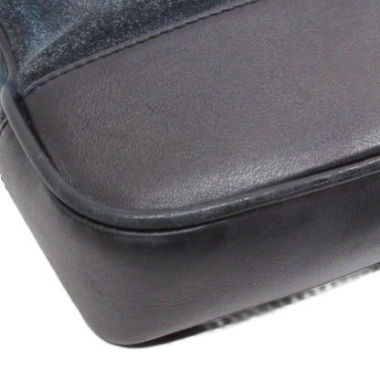 Loewe Madrid Anagram Suede Shoulder Bag Navy