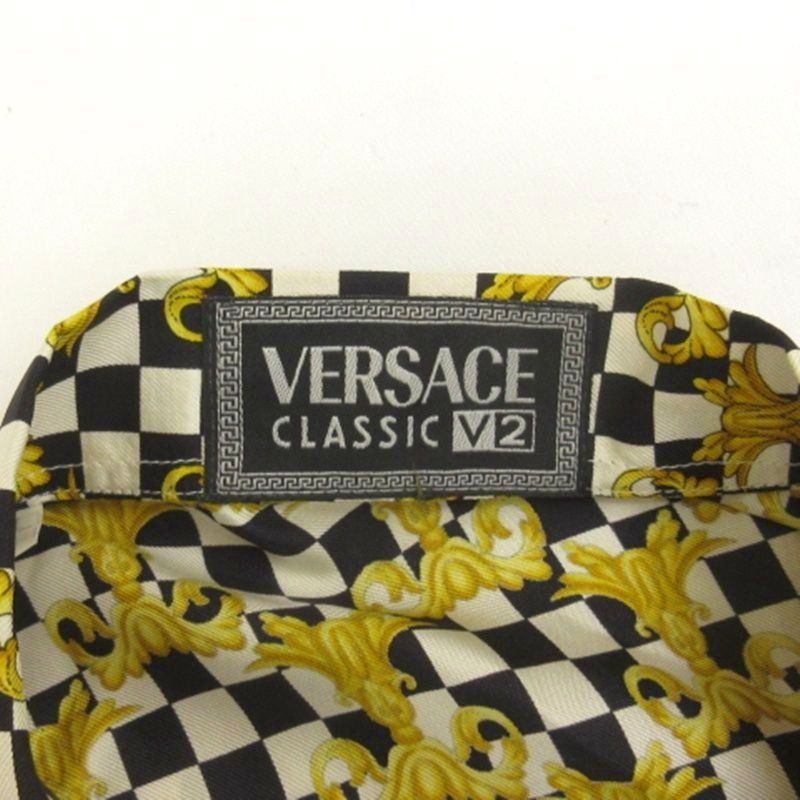 Versace Classic Versace Classic V2 Baroque Pattern Check Shirt Half Sleeve All