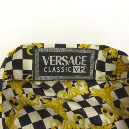 Versace Classic Versace Classic V2 Baroque Pattern Check Shirt Half Sleeve All