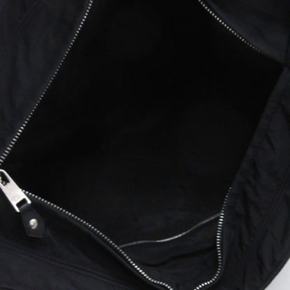 Hermes Acapulco MM Nylon Shoulder Bag Toile Chevron Black