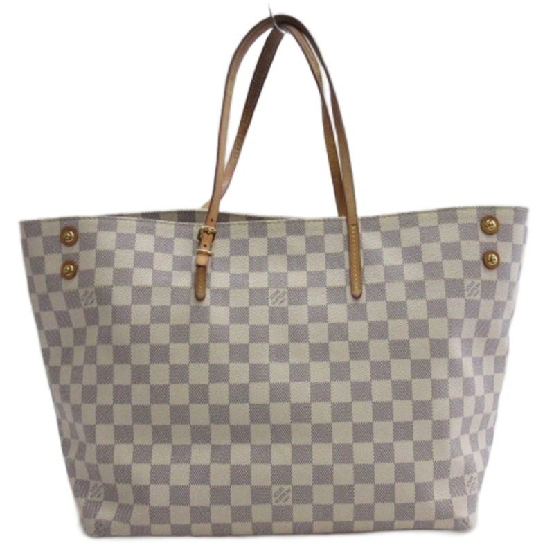 Louis Vuitton Damier Azure Cabas MM Tote Bag N41375 Ivory