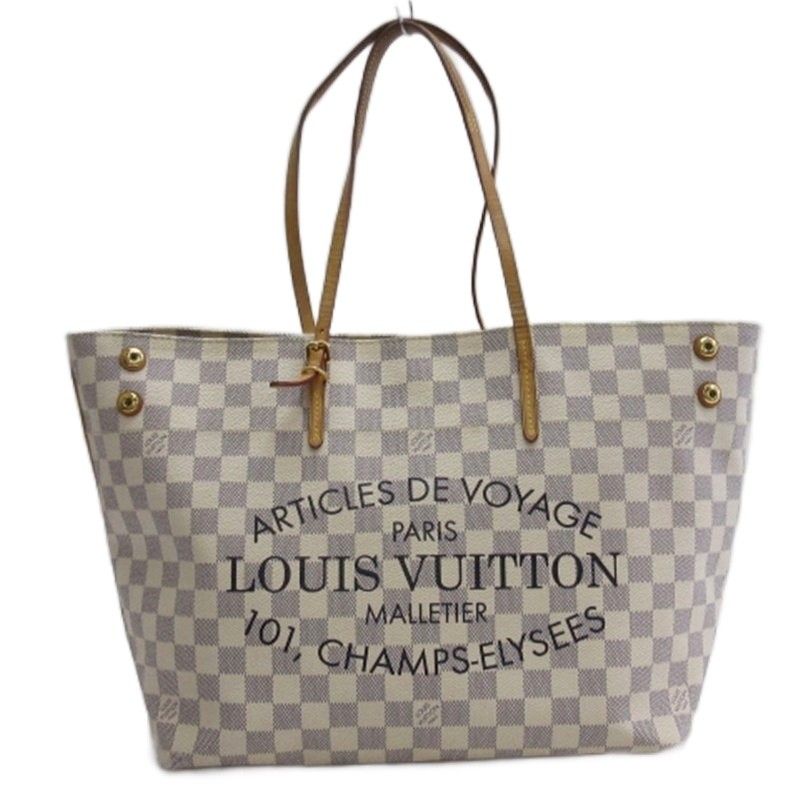 Louis Vuitton Damier Azure Cabas MM Tote Bag N41375 Ivory